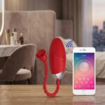 Telefon Kontrollü Yumurta Vibratör Kırmızı